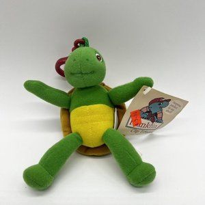 Franklin The Turtle Keychain Clip Toy Plush Zip Up Vintage Rare Hard To Find New